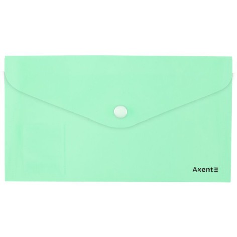 Папка-конверт на кнопке, DL, Pastelini, неомята