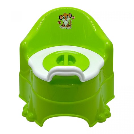 Горшок детский (зеленый) (разные наклейки) Горшок детский (зеленый) (разные наклейки)