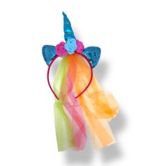 Светящийся обруч Единорожка (ГОЛУБОЙ)