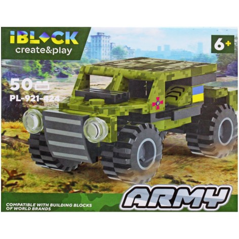 Конструктор "Военная техника: Джип" (50 дет)