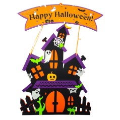 Підвіс з фетру + фанера "Будинок привидів"