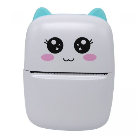 Портативный термопринтер "Mini Printer" (синий) Вид 2