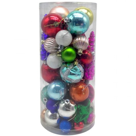 Новогодние украшения, 36 штук, в слюде