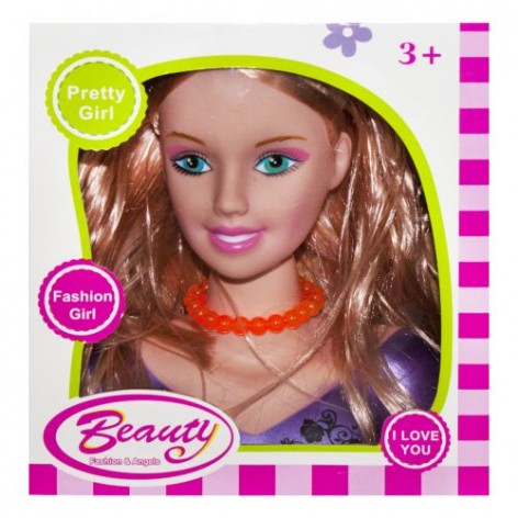 Кукла-манекен для причёсок "Beauty", фиолетовая (вид 4)