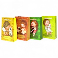 Пакет паперовий "Гапчинська" 8х12х3,5 см (мікс видів)