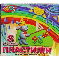 Пластилін 155г 8кол "Колорит тон"