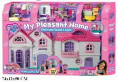 Ляльковий будинок з меблями і фігурками 