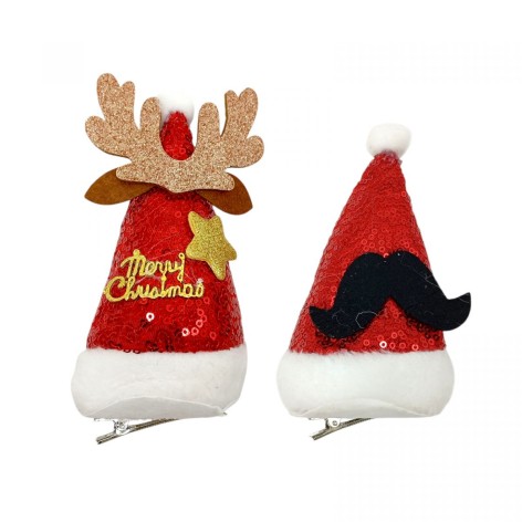 Новогодние шпильки Колпачок 15 см., 2 вида