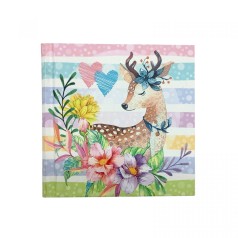 Скетчбук, 48 л., 100х100 мм. (ОЛЕНЬОНОК)