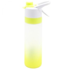 Спортивна пляшка з розпилювачем, 650 мл (жовта)