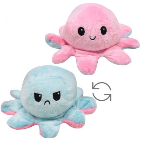 Игрушка-перевёртыш "Mood octopus", голубой