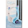 Наушники беспроводные "Cat Ears" (голубой)