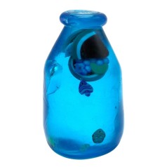 Сквиш антистресс "Бутылка с фруктами" 8cm (синий)