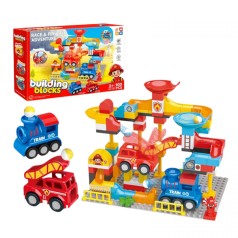 Конструктор "Пожарная часть", 103 детали, большие элементы, игра с шариком, в коробке