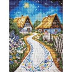 Алмазная мозаика "Хижина" 30х40 см