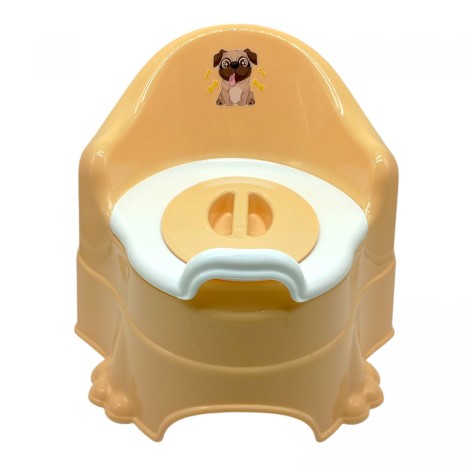 Горшок детский бежевый (разные наклейки) Горшок детский бежевый (разные наклейки)