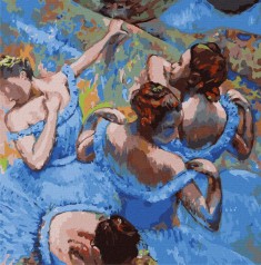 Картина по номерам "Голубые танцовщицы"