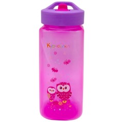 Поилка со сложным носиком и силиконовой соломкой 420 мл (РОЗОВАЯ)