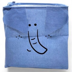 Корзина для игрушек, тканевая (синяя)
