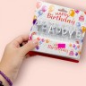 Свечи для торта "Надпись-Happy Birthday" серебро (30965)