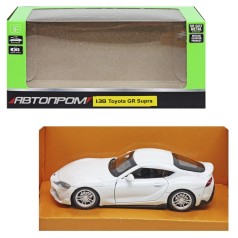 Машинка металлическая "Автопром: Toyota GR Supra", белый