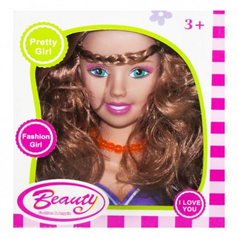 Кукла-манекен для причёсок "Beauty", фиолетовая (вид 5)