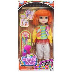 Кукла "Angela baby" в желтой кофточке