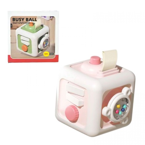 Бизиборд в коробке, (РОЗОВЫЙ)