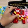 Брелки резиновые с лентой (19 см) "Котик", 12 шт