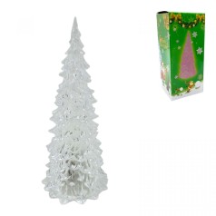 Елка 17см прозрачная LED