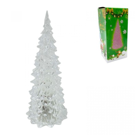 Елка 17см прозрачная LED