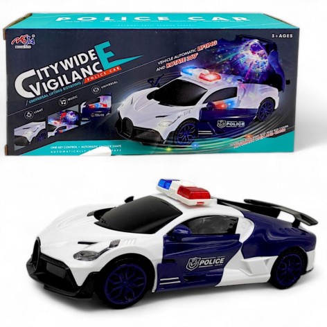 Машинка "Поліція" (підсвічування диско-кулі, відчиняються двері та багаж, обертання на 360 градусів, колесо вільного ходу)
