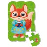 Игра развивающая, пазлы мягкие магнитные А5 "Малыш сможет. Лиса" (укр)