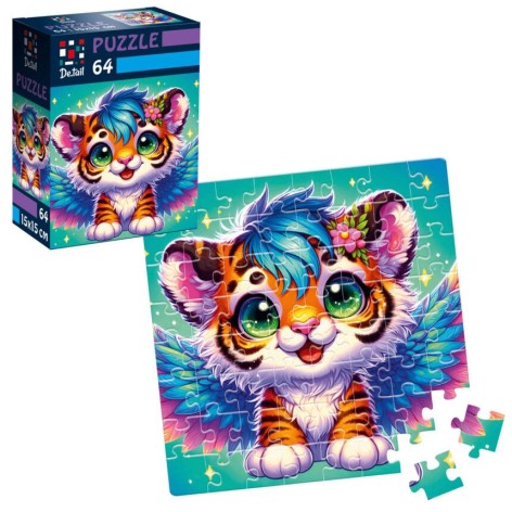 Пазли De.tail. Крилате тигреня. 64 деталі