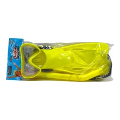 Набір для плавання: маска, трубка, ласти в кульку YG Toys (ЖОВТИЙ)