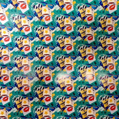 Бумага подарочная, 1 лист размером 100х70 см