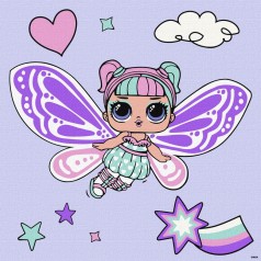 Картина за номерами "L.O.L. Surprise! O.M.G. Fairies Sweetiefly" 40х40 см