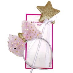 Набор новогодний (обруч с волшебной палочкой) "Звездочка" блестящий