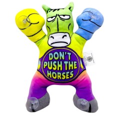 Игрушка мягконабивная Лошадь на липучках 22см(DON`T PUSH THE HORSES ЗЕЛЕНЫЙ)