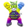 Игрушка мягконабивная Лошадь на липучках 22см(DON`T PUSH THE HORSES ЗЕЛЕНЫЙ)