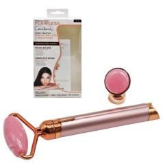 Электрический ролик-массажер для лица "Flawless Contour", розовый