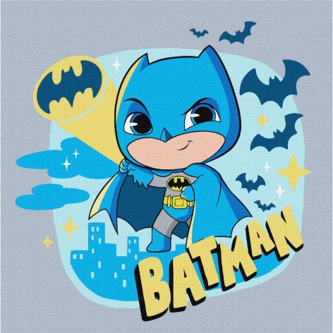 Картина по номерам "Герой тьмы" 25х25 см