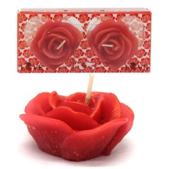 Набор свечей "Розы", красный