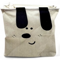 Корзина для игрушек, тканевая (белая)