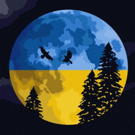 Картина за номерами "Вільне небо"