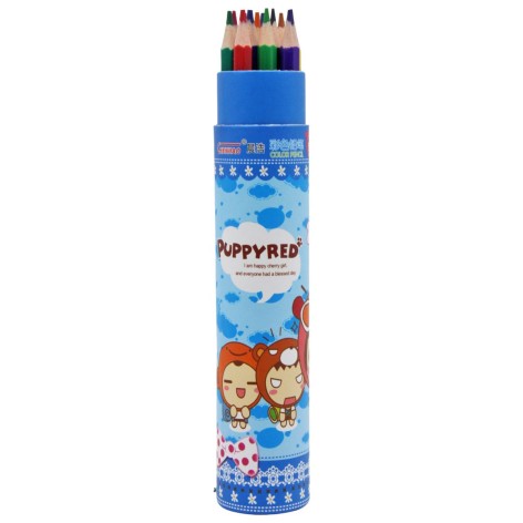 Набор карандашей "PuppyRed" (12 шт)