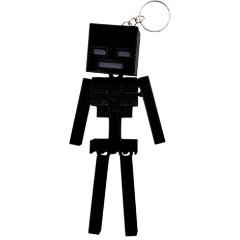 3D Брелоки MINECRAFT / МАЙНКРАФТ WITHER SKELETON / ВИЗЕР СКЕЛЕТ KEYCHAIN, 3D печать