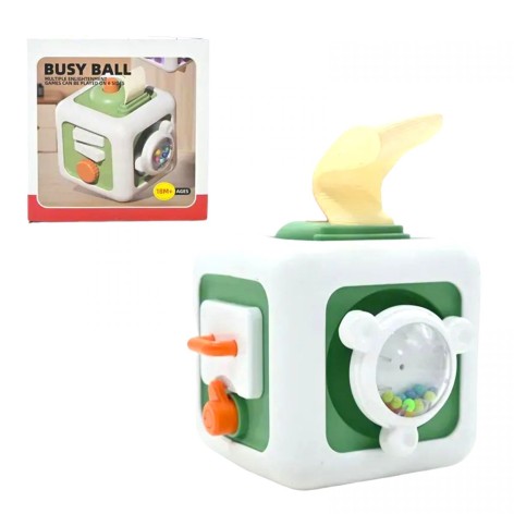 Бизиборд в коробке, (ЗЕЛЕНЫЙ)