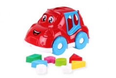 Машинка-сортер із фігурками (червона)