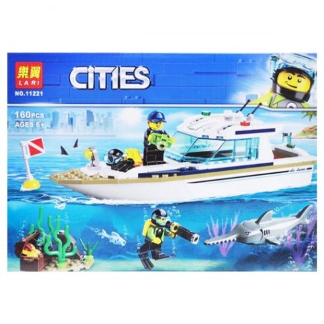 Конструктор "Cities: Яхта для дайвинга" 160 деталей